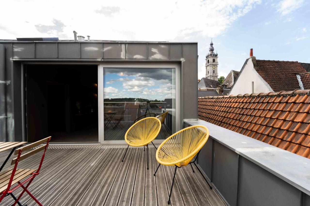 Luxury Penthouse & Terrace - Mons City Center Exteriér fotografie